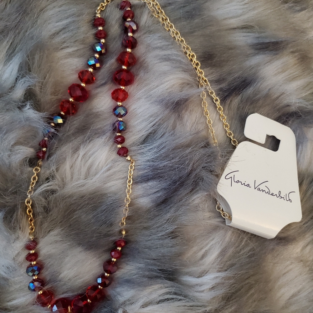 Red Gold Link Necklace